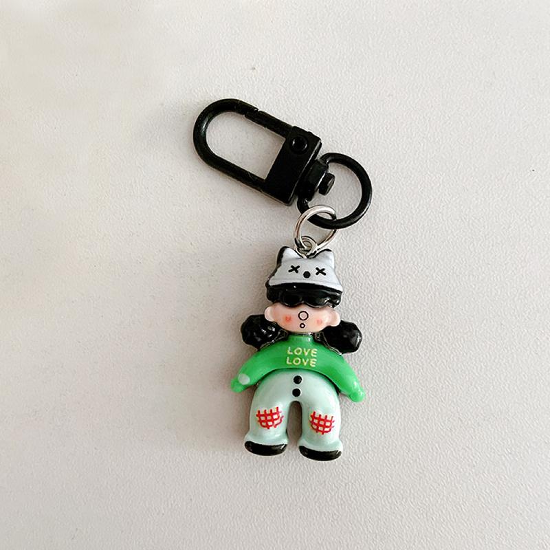

1 шт. Мультяшный дизайн девочки Брелоки Подвески для мобильного телефона Конфетные цвета Брелоки Подвеска из смолы Шармы для сумки Подарок Многоцветный чёрный