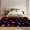 Rainbow Paw Print Carpets for Living Room Non-Slip Washable Rug Bedroom Decor Carpet Home E-sports Chair Rugs Washroom Floor Mat
