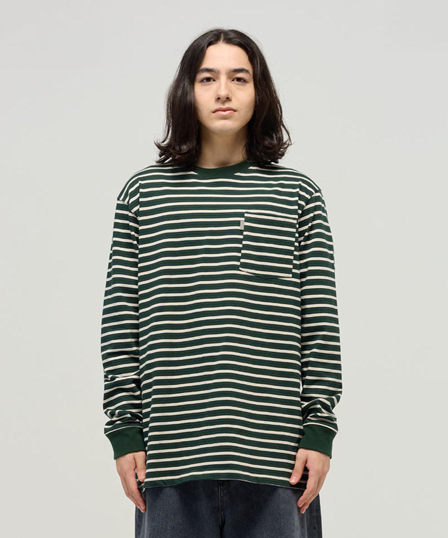 Nyp L/S Stripe Tee (Green) 2