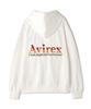 AVIREX EMBROIDERY LOGO & WISHES PULLOVER HOODIE(WEB&DEPOT Exclusive) 783-4231010 XL white