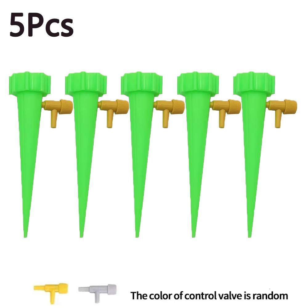 5/6/10/12pcs Watering Spikes Plants Self Watering Planter Insert with Adjustable Drip Valve Auto Vacation Plant Watering Devices