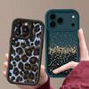 Shockproof Phone Case For iPhone 17 Pro Max Case iPhone 16 15 14 13 Pro Max 11 17e 16e Leopard Print Soft Silicone Bumper Cover