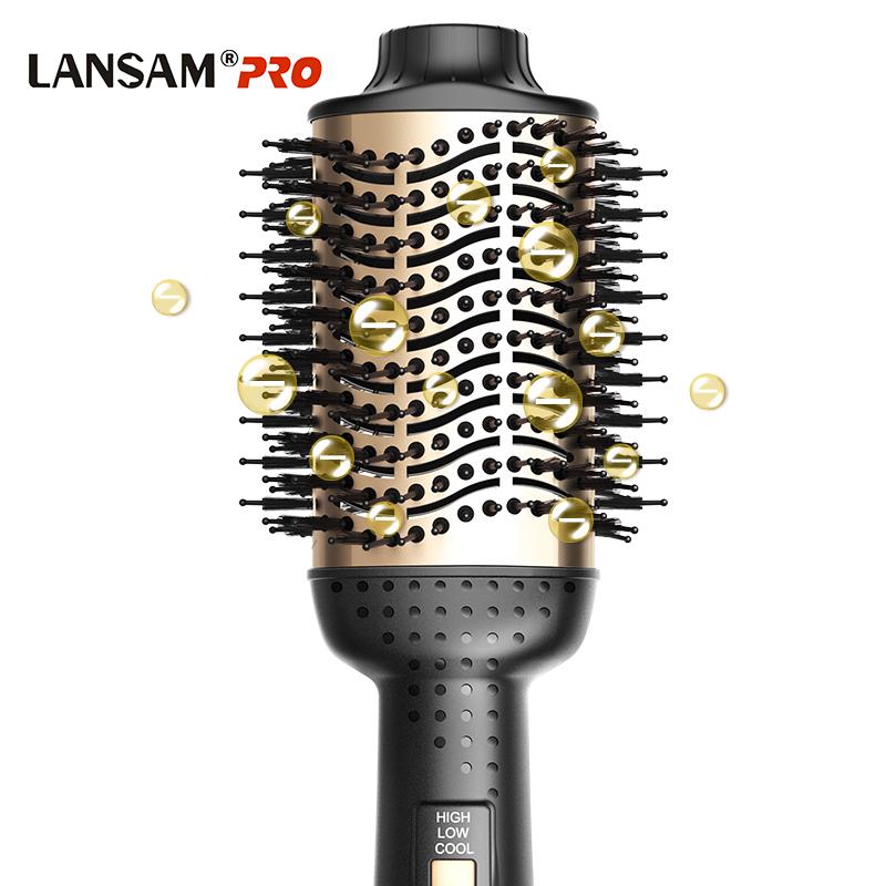Professional Convenient Hair Straightening Brush PTC Heater Massage Comb Ionic Hair Brush Electric Ionic Hair