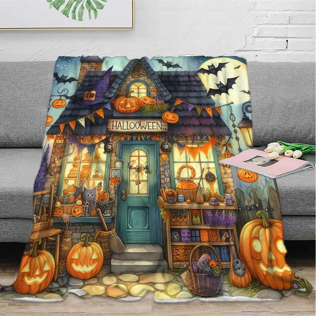 Halloweenská deka s potiskem