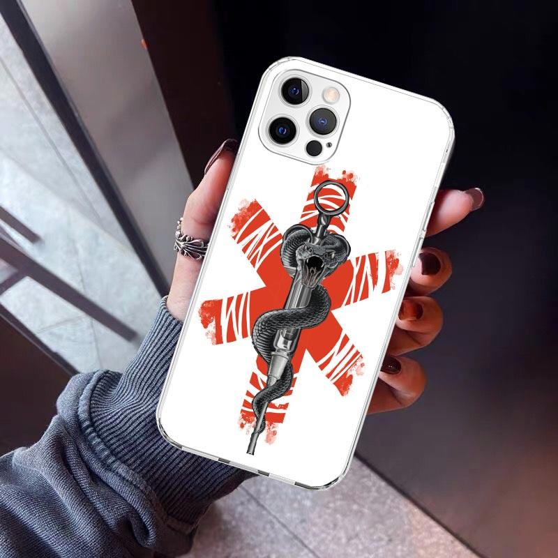 EMT EMS Medical Rescue Phone Case For iPhone 17 Air 11 13 Mini 14 15 Plus 16 12 Pro Max 16E SE 7 8 Pattern Soft TPU Back Cover