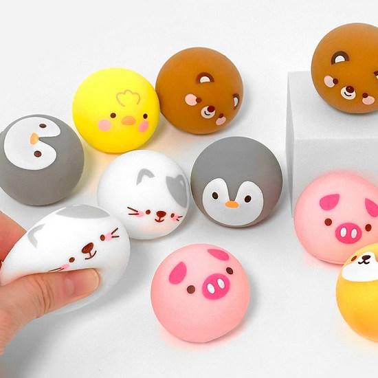 Zvířátko Měkké Mochi 30ks Sada Náhodné Dodání, populární hračky v Koreji
