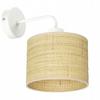 Lampa kinkiet ścienny metalowy led abażur rattan e27 polska lampa boho