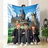 Harry Potter Hogwarts School Uniform Blanket Flannel Throw Blanket for Sofa, Bed, Travel, Camping, Office, Couch, Chair