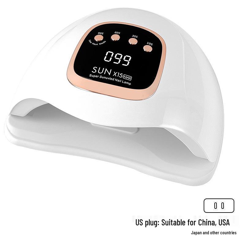 

360W High-Power Red Light Nail Lamp - Quick Dry Gel Polish Curing for Salons.