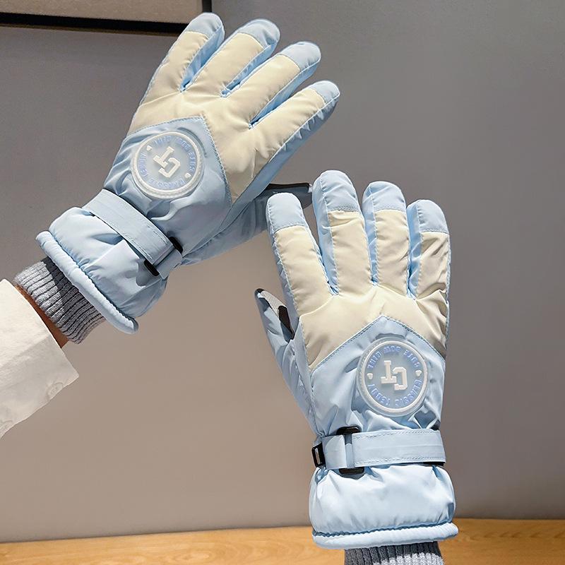 

Лижні Рукавички з Флісовою Підкладкою для Пари | Товсті, Теплі, Вітрозахисні та Водонепроникні | Сумісні з Сенсорним Екраном для Активного Відпочинку та Велоспорту One Size