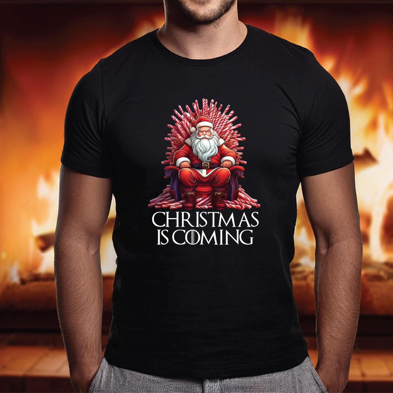 Christmas Is Coming, Christmas Shirt, Christmas T-Shirt, Santa Shirt, Unisex T-S Unisex T-Shirt XXL
