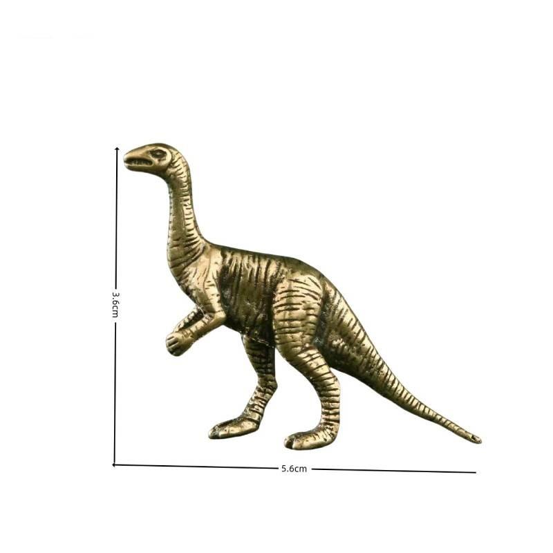 Dinosaur Desk Ornament Vintage Home Decor Figurine Bronze