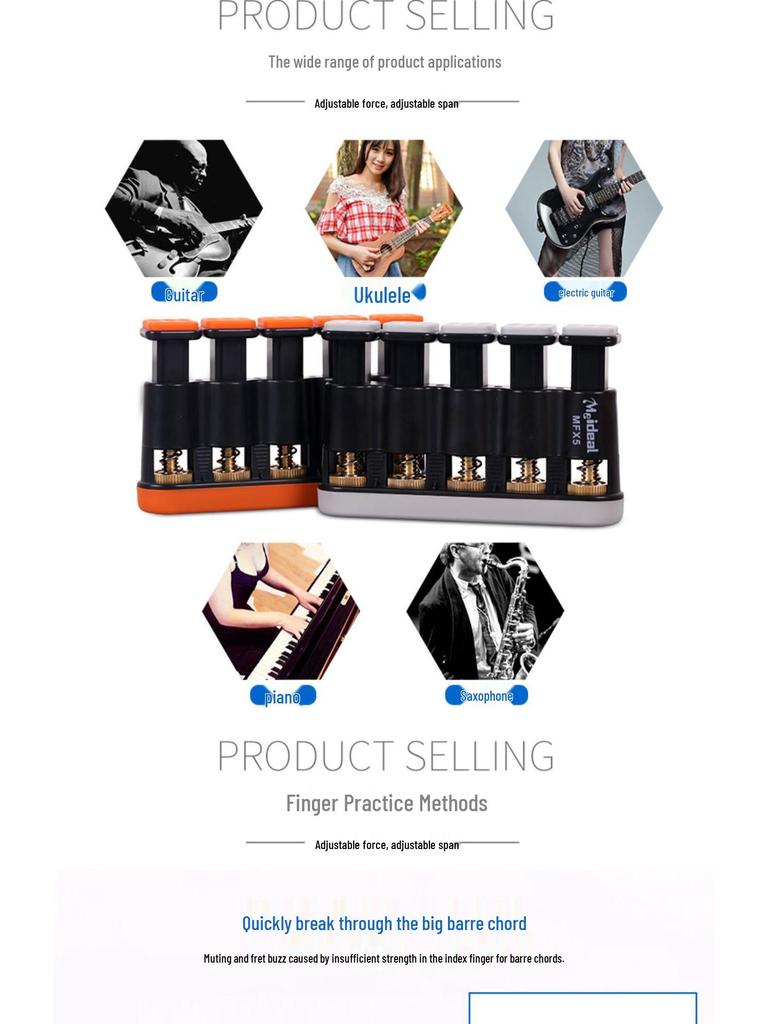 Guitar & Piano Finger Strength and Flexibility Trainer