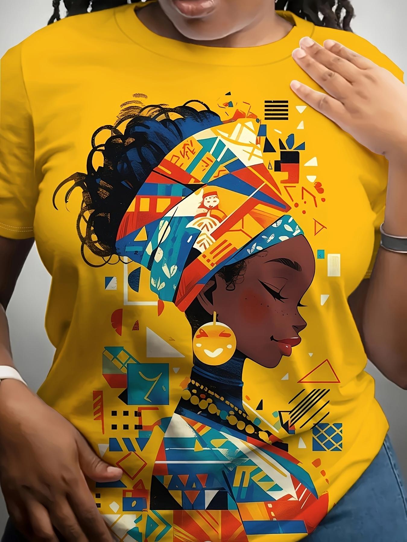 

Women s African Tribal Print T-Shirt - Short Sleeve Round Neck Top with African Tribal Patterns. Loose Fit Cultural Blouse Style Suitable for Summer C S дубильная кора