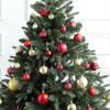 34pcs Crafts 4/5/6/8cm Christmas Ball Delicate Creative Christmas Tree Pendant Painted Colorful Hanging Ornament Party