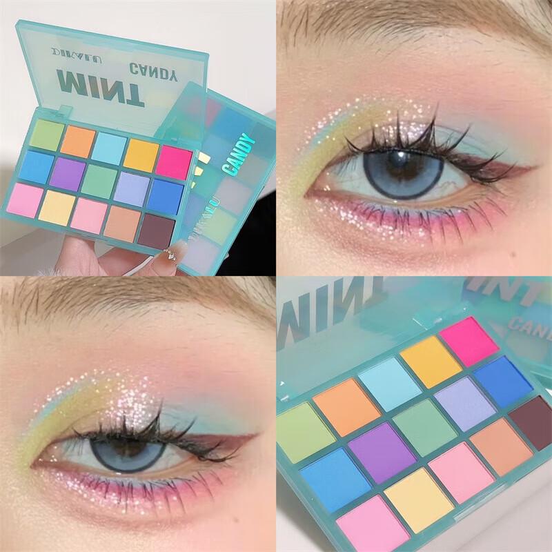 Dikalu Midsummer Macaron 15-Color Matte Eyeshadow Palette
