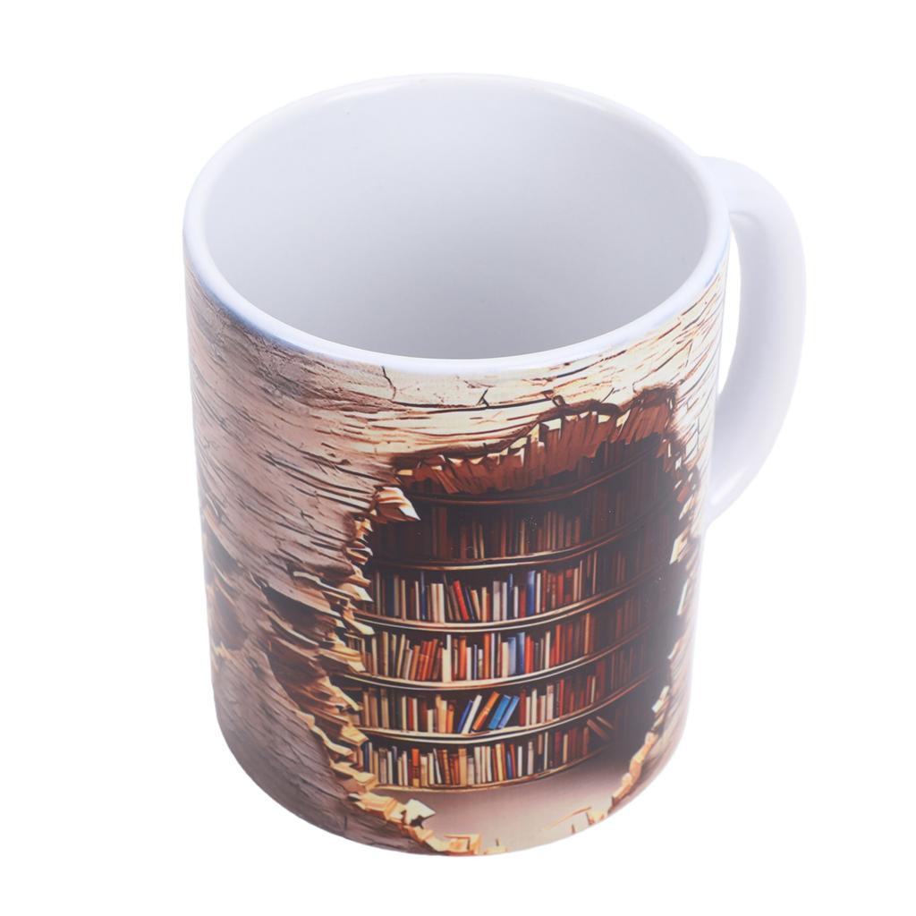 3D Book Mug Ceramic Cup Unique Art Design 3D Visual Effect Book Mug Home Decoration B