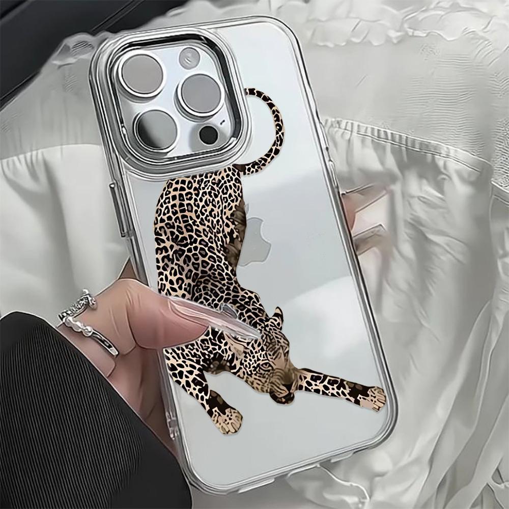 Mighty Leopard Phone Case For iPhone 17 Air 16 Pro Max 15 14 Plus 13 12 11 17E 16E Shockproof Silicone Back Cover
