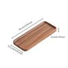Bandeja de Madera de Nogal Tallada Decorativa para Mesa de Café Plato Corazón