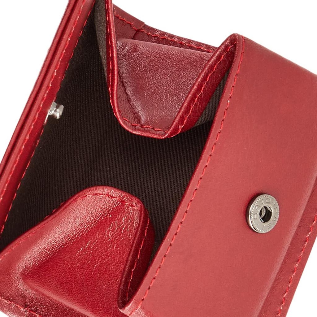 Jack COLORS coin coin mini genuine made in 57828 [Maddy Soup] > Box-type purse, case, wallet, leather, Japan, No. (Red)