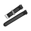 20mm Silicone Watchband Breathable Water Resistant Comfortable Wrist Strap for Garmin Fenix 7S 6S 5S Black Gray