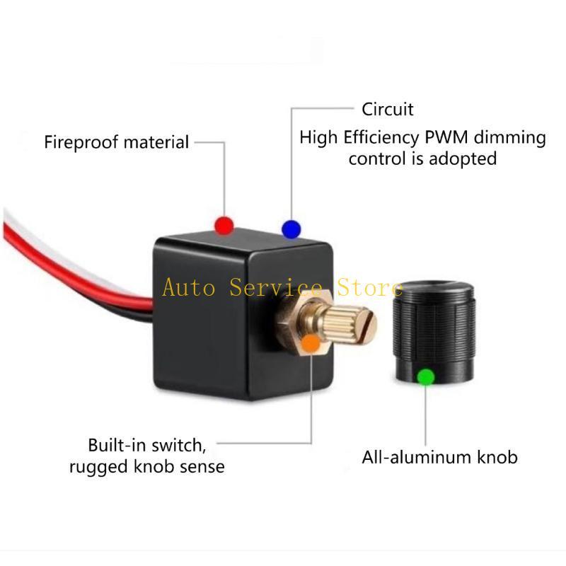 462A DC12V Dimmer Switch for Marine Trailers Boats No Noise Accurate Dimming Control