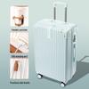HANDUNYOU Durable Aluminum Frame Travel Suitcase with USB Cup Holder