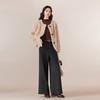 IEF 2025 Winter Korean Style Wool Wide-Leg Pants