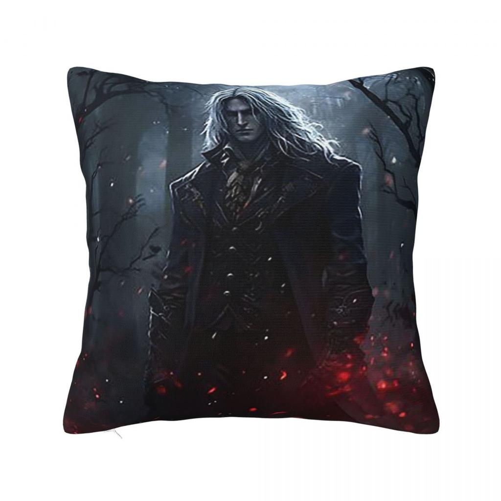 Alucard Vampire Game Square Pillowcase Pillow Cover Polyester Cushion Zip Decorative Comfort Throw Pillow for Home Car