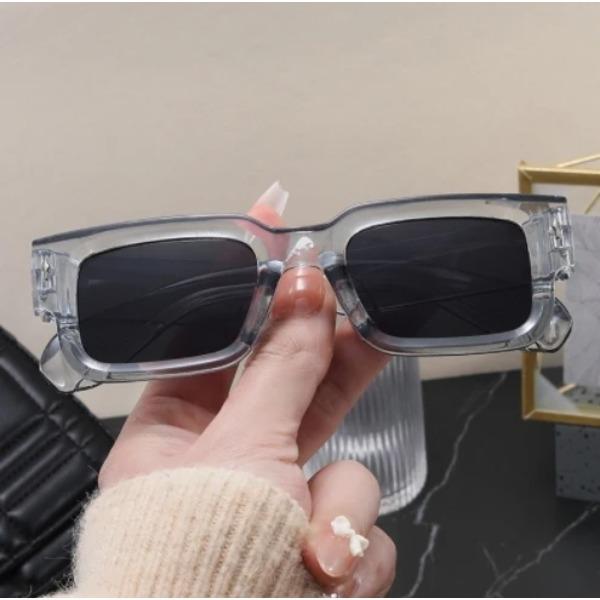 Men Vintage Rectangle Frame Sunglasses Fashion Eyeglasses Luxury Brand Design Shades UV400 Eyewear Women Goggles
