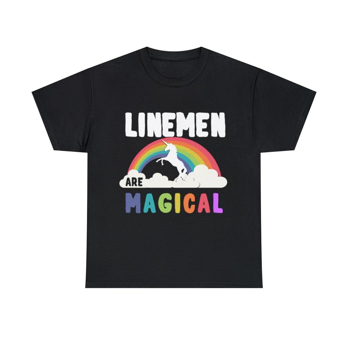 

Linemen Are Magical Graphic Tee Shirt, S-5XL 2XL