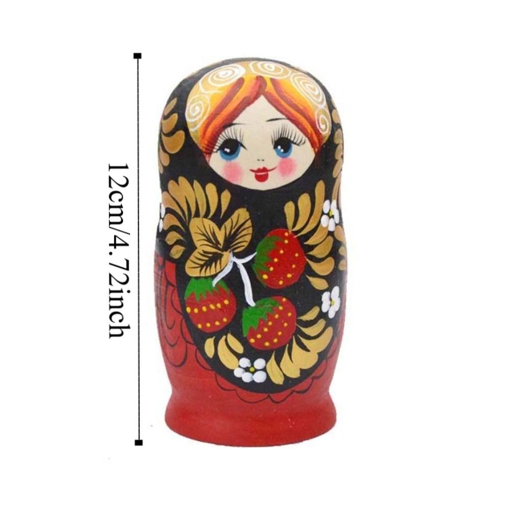 Strawberry Girls Matryoshka Doll 5 Layers Russian Nesting Doll Classic Nesting Dolls Birthday Gift