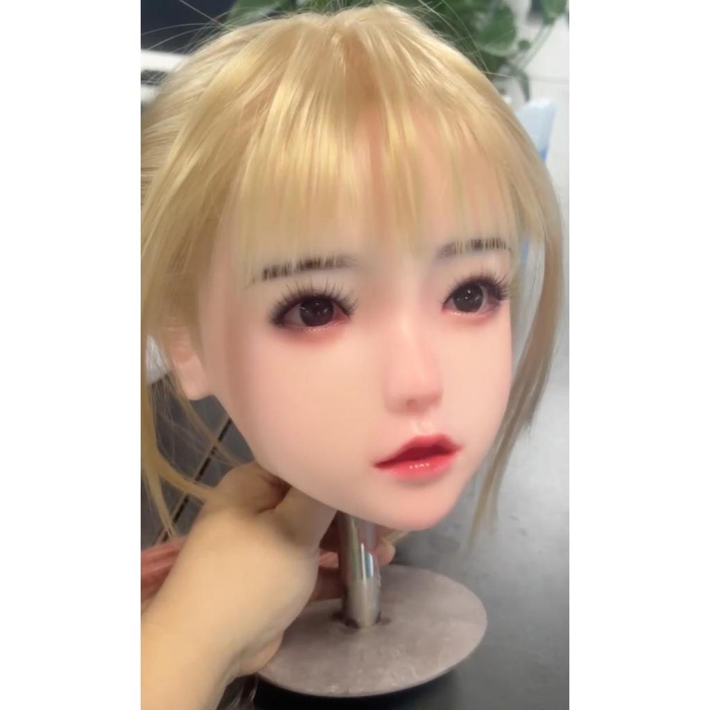 100% Silicone Head Standard Wig Suitable for 130-180CM Sex Doll Body 2 Connection Methods GJ-016