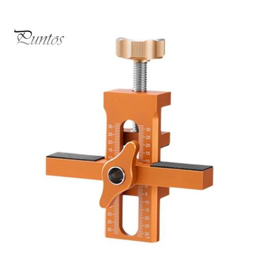 Adjustable Cabinet Door Assembly Tool with Drill Bit Set Portable Cabinet Door Installation Positioner Woodworking Tool
