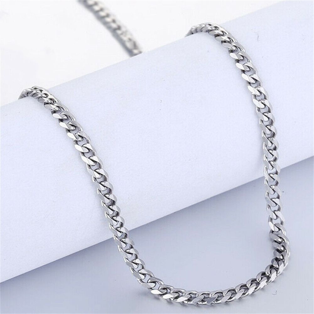 5/7/9/MM Fashion Cool Choker Metal Collar Stainless Steel Necklace Heavy Link Cuban Chain