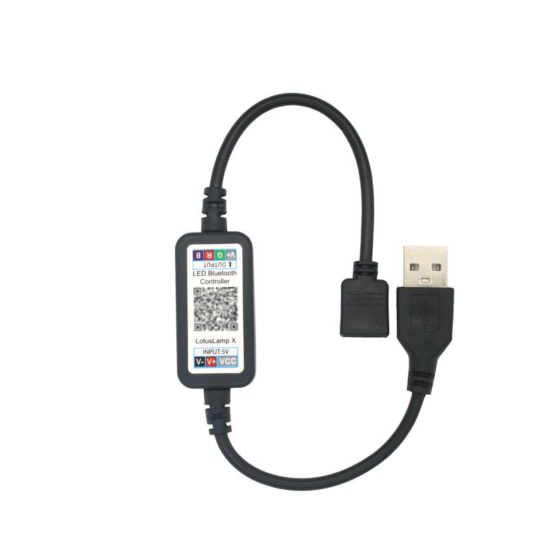 1 Set Rgb Colorful Led Light Strip Connector For App Control Dc Usb 5V-24V Music Colorful Tape Light Mini Bluetooth Controller