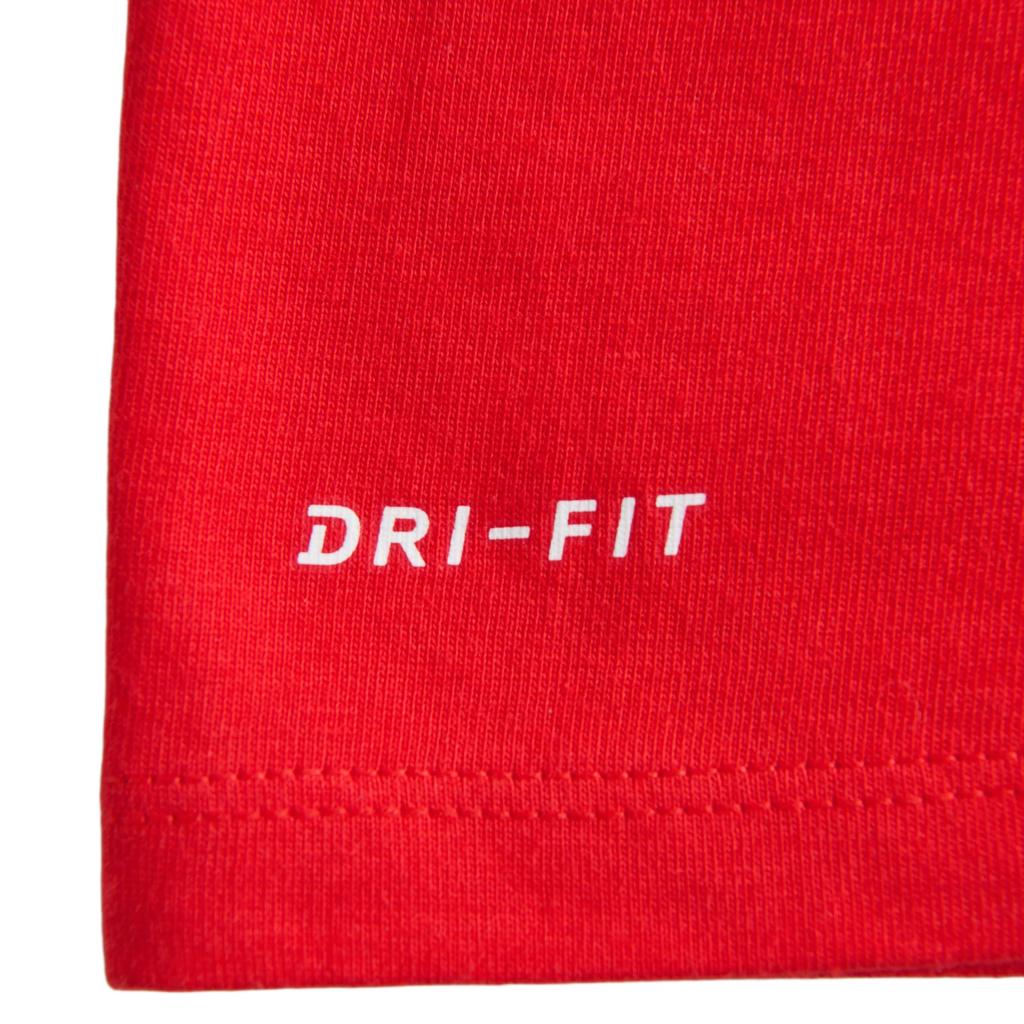 Nike NBA Collaboration Dri-Fit Chicago Bulls T-Shirt Logo Round Neck Quick-Dry Short Sleeve Kids Tops Red 3Z2B7BBGJ-BUL