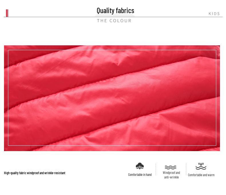Dětská lehká péřová bavlněná vesta s kapucí - korejský styl pro chlapce a dívky (Podzim zima)