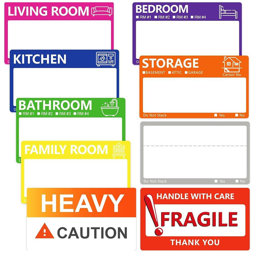 

400pcs Large Moving Labels Stickers for Boxes with Writable Notes Areas
