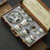High-End Hand-Painted Chinese Ge Yao Ceramic Tea Set