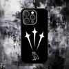 Custodia per Telefono D-Drake O-OvO OWL Per iPhone 16,15,14,13,12,11,Pro,Max,Plus,X,XS,SE,E,Mini, Custodia Nera in Silicone Morbido