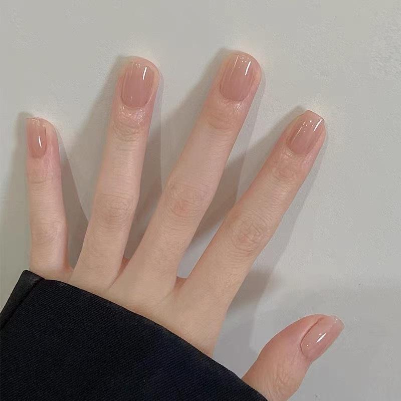 Handmade Hua Fei Nude Nail Art - Gentle Skin Brightening, Removable, Natural Style