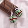 Fashion Christmas Earrings 2024 New Creative Christmas Bulb Drop Earrings For Women Christmas Gift Colorful Ball Dangle Earrings