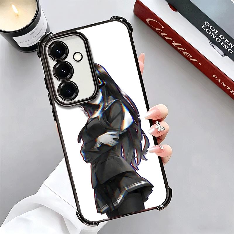 Sugoi Senpai Waifu Kawaii Anime Girl Soft Phone Case For Samsung A17 A27 A07 A37 A57 A16 A56 A15 A55 A14 A54 A13 A53 A26 A36 A25