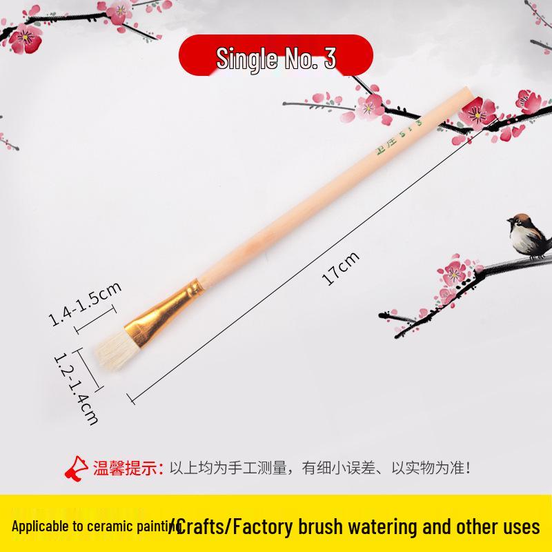 Pennello in Ceramica Qingshu Baojuan con Punta Morbida per Tracciatura Oro per Laccatura e Pittura Artigianale