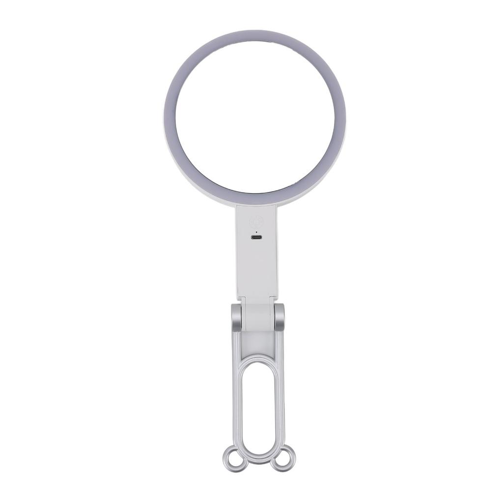 Travel Makeup Mirror with Light Double Sided 1X/5X Magnification Mirror Desktop Wall Mounted Handhel