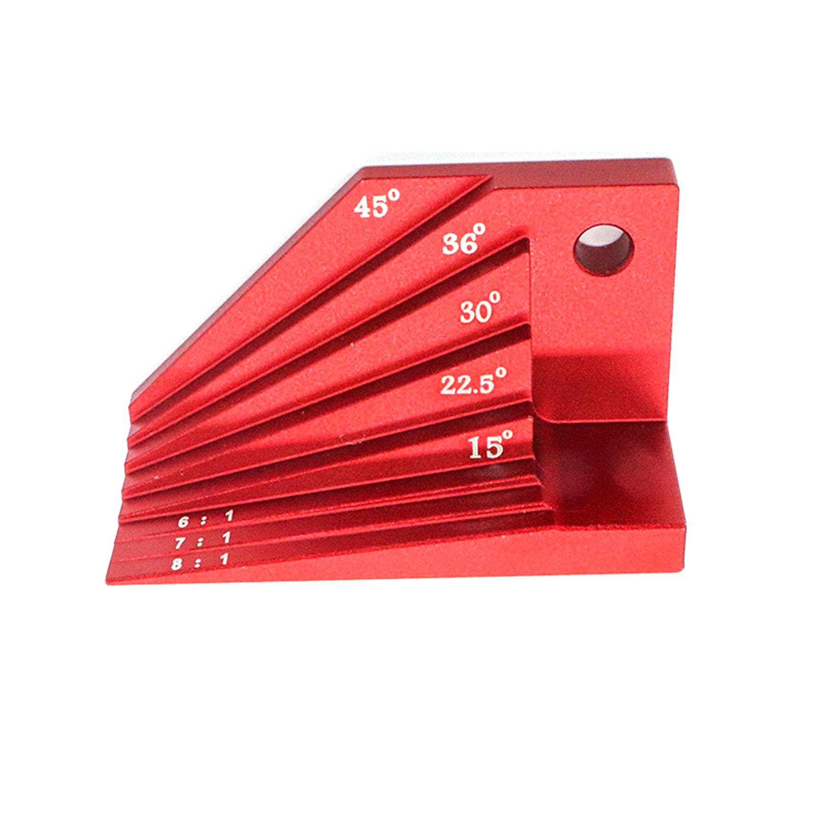 

Линейка для деревообработки Измерительные инструменты Плотницкий чертилка Транспортир Горизонтальный измеритель Вспомогательный инструмент красный