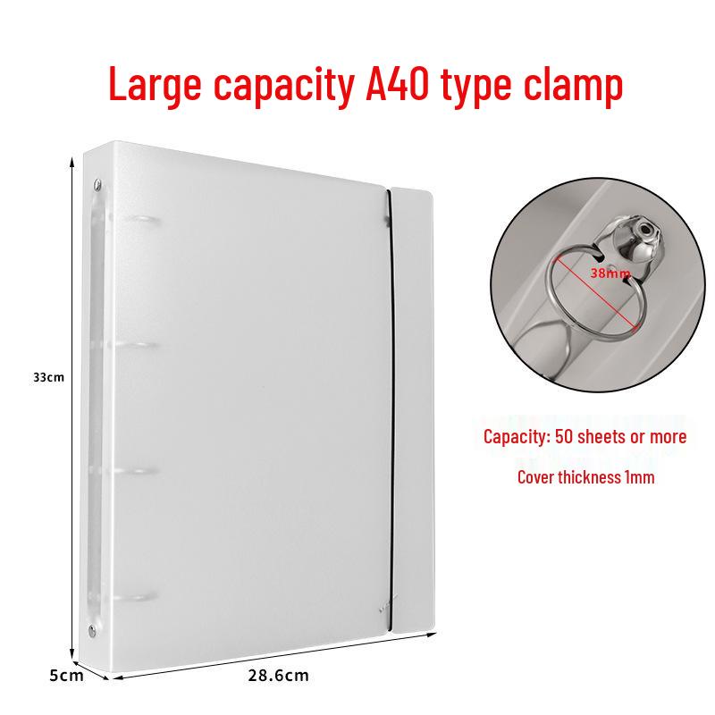 Translucent Frosted Loose-Leaf Binder with Strap - A5/A7/A6/B5 Sizes, 6/4/9 Holes