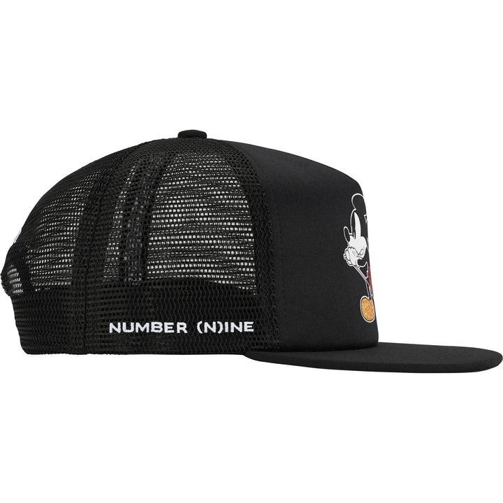 Supreme Numero (N)Cappellino Mickey Mouse a 5 Pannelli con Schienale in Rete Nero