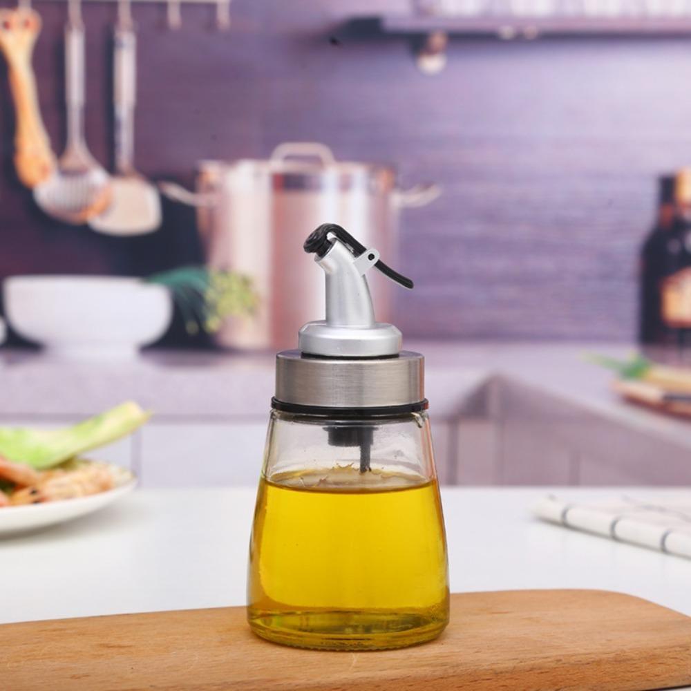 2 Stück 160 ml Glasölflasche mit Anti-Tropf-Ausgießer Küche Sojasaucenflasche Esstisch